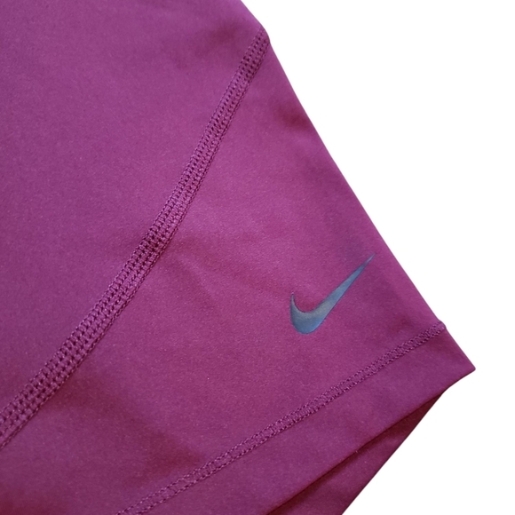 Nike Pro Burgundy Compression Running Gym Shorts Large - Picture 2 of 4